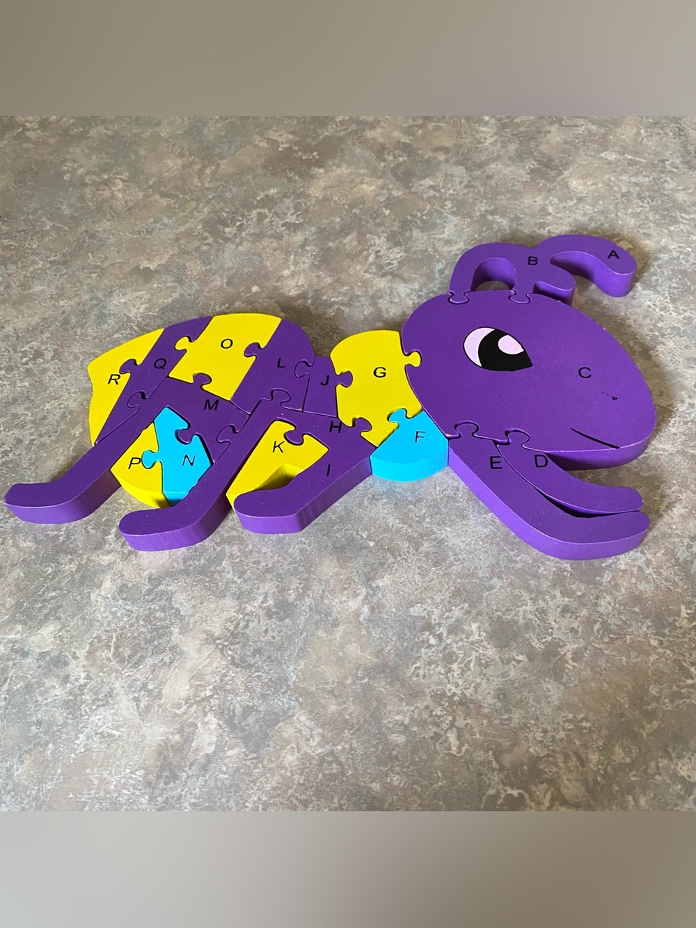 Alphabet and Numbers Counting Ant/Bug Puzzle Toy - Kids Learning Puzzle
